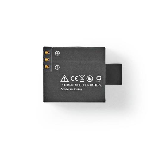 Nedis ACBT20BK Vervangende Batterij voor Actioncam | 1000 mAh | Max. 90 Minuten | 3,7 V