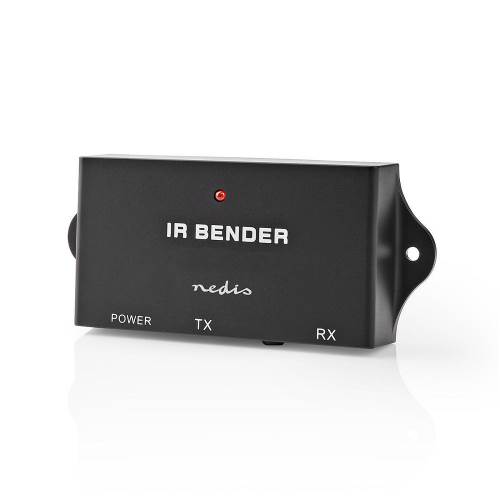 Nedis IREX050BK IR-Extender voor Afstandsbedieningen | 30 - 60 KHz | Voor 3 Apparaten | 7,0 m Bereik | Zwart