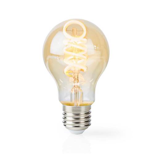 Nedis WIFILT10GDA60 Wi-Fi Warm tot Koel Wit LED Filamentlamp | Gedraaid | E27 | A60 | 5,5 W | 350 lm