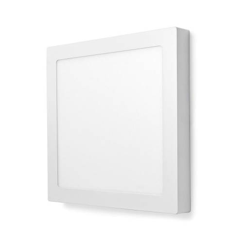 Nedis WIFILAC30WT Wi-Fi Smart Plafondlamp | Vierkant | 30 x 30 cm | Warm tot Koel Wit | Full Colour (RGB) | 1200 lm |...
