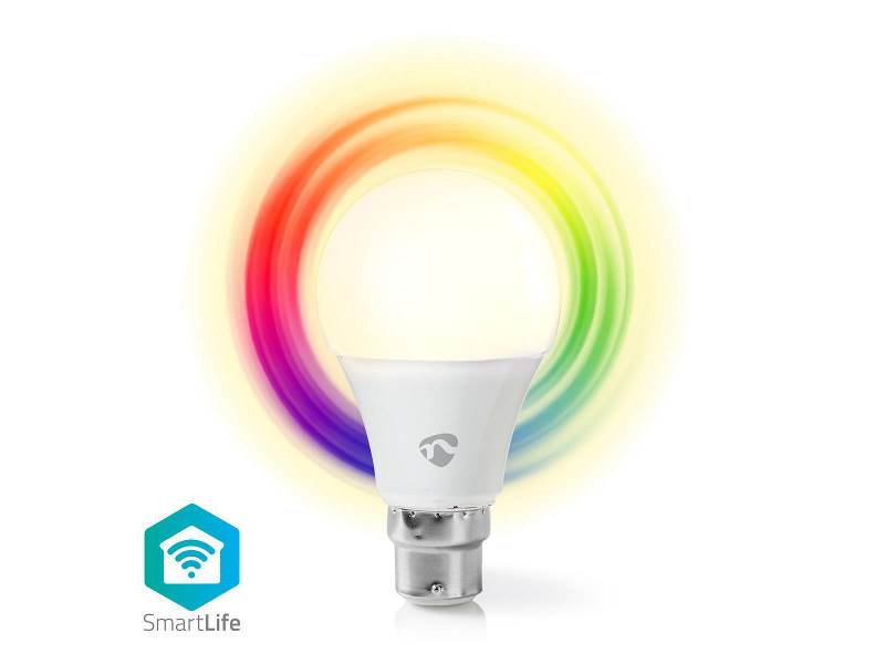 Nedis WIFILC11WTB22 Wi-Fi smart LED-lamp | Full-Colour en Warm-Wit | B22