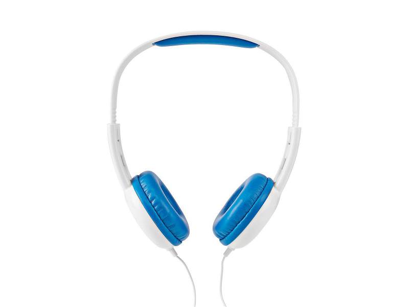 Nedis HPWD4200BU Bedrade Koptelefoon | 1,2 m Ronde Kabel | On-Ear | Blauw/Wit