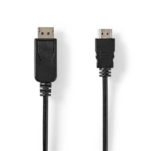 Nedis CCGT37100BK20 DisplayPort - HDMIT-Kabel | DisplayPort Male | HDMIT-Connector | 2,0 m | Zwart