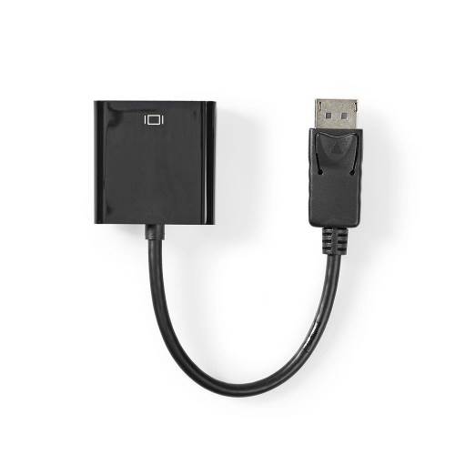 Nedis CCGT37250BK02 DisplayPort - DVI-Adapterkabel | DisplayPort Male | DVI Female | 0,2 m | Zwart