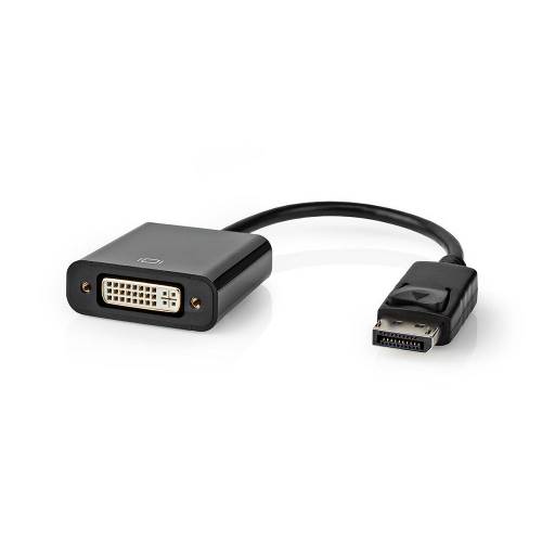 Nedis CCGT37250BK02 DisplayPort - DVI-Adapterkabel | DisplayPort Male | DVI Female | 0,2 m | Zwart