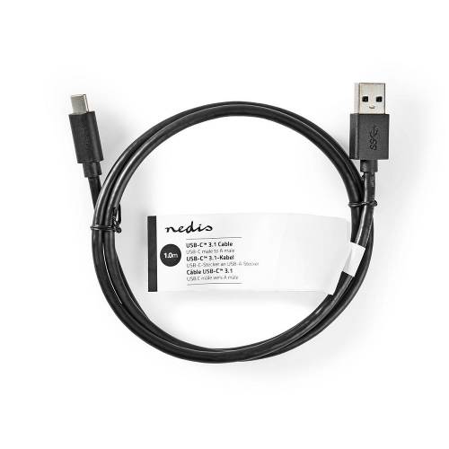 Nedis CCGT61600BK10 Sync & Charge-Kabel | A Male | USB-CT Male | 1,0 m | Zwart