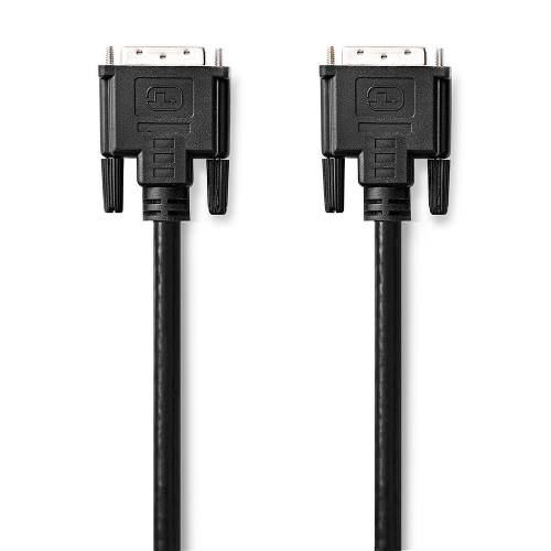 Nedis CCGT32000BK20 DVI-D-Kabel | DVI 24+1-Pins Male | DVI 24+1-Pins Male | 2,0 m | Zwart
