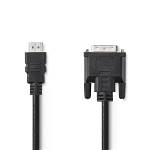 Nedis CCGT34800BK30 HDMIT - DVI-Kabel | HDMIT-Connector | DVI 24+1-Pins Male | 3,0 m | Zwart