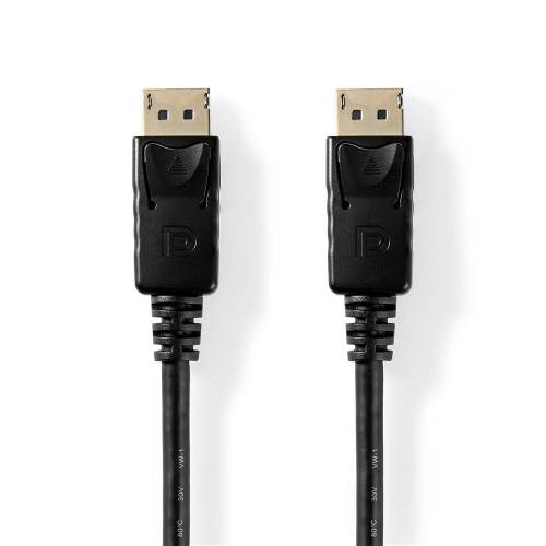 Nedis CCGT37010BK20 DisplayPort 1.2-Kabel | DisplayPort Male | DisplayPort Male | 2,0 m | Zwart