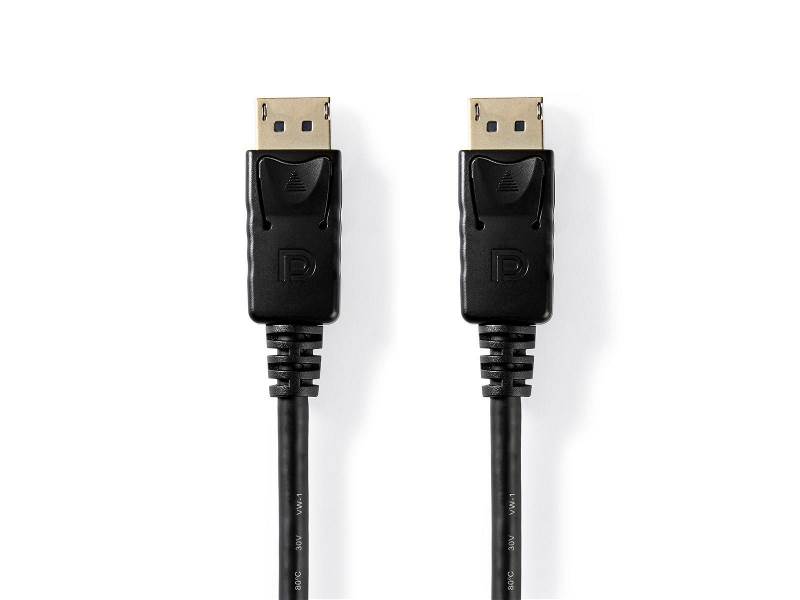 Nedis CCGT37010BK30 DisplayPort 1.2-Kabel | DisplayPort Male | DisplayPort Male | 3,0 m | Zwart