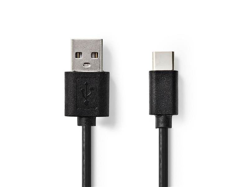 Nedis CCGT60600BK20 Sync & Charge-Kabel | A Male | USB-CT Male | 2,0 m | Zwart