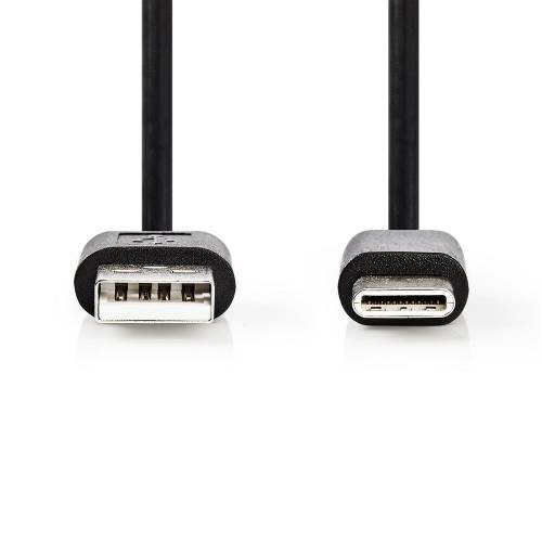 Nedis CCGT60600BK10 Sync & Charge-Kabel | A Male | USB-CT Male | 1,0 m | Zwart