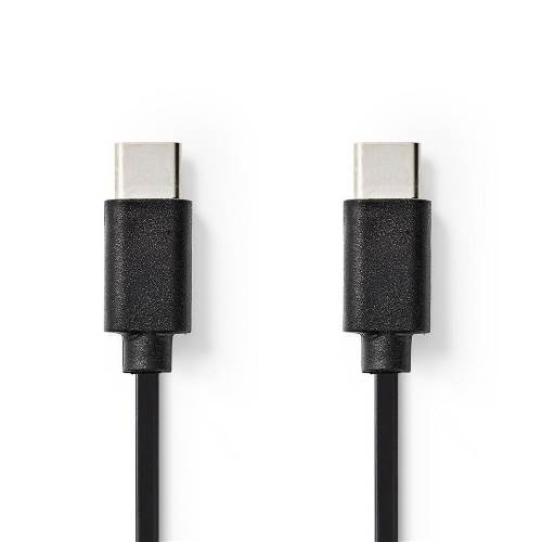 Nedis CCGT60700BK10 Sync & Charge-Kabel | USB-CT Male | USB-CT Male | 1,0 m | Zwart