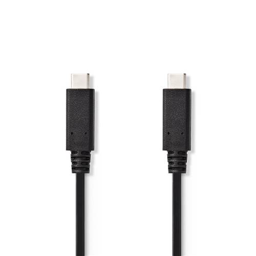 Nedis CCGT64750BK10 Sync & Charge-Kabel (Gen 2) | USB-CT Male | USB-CT Male | 1,0 m | Zwart
