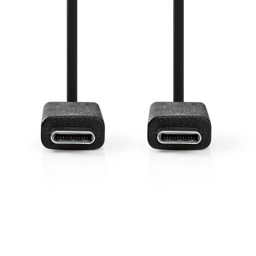 Nedis CCGT64750BK10 Sync & Charge-Kabel (Gen 2) | USB-CT Male | USB-CT Male | 1,0 m | Zwart