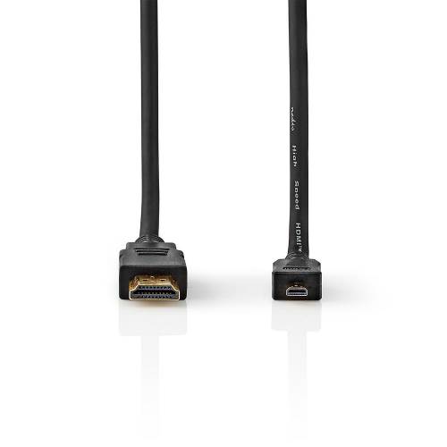 Nedis CVGT34700BK15 High Speed HDMIT-Kabel met Ethernet | HDMIT-Connector | HDMIT Micro-Connector | 1,5 m | Zwart