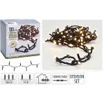 S.I.A AX4231200 CONNECTABLE CHRISTMAS LIGHTS | EXTENSION SET | 100 LED | WARM WHITE | 230 V