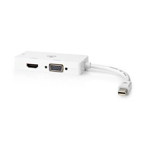 Nedis CCGB37466WT02 Mini-DisplayPort Multipoort-Adapterkabel | Mini-DisplayPort Male - VGA Female + DVI-D 24+1-Pins F...
