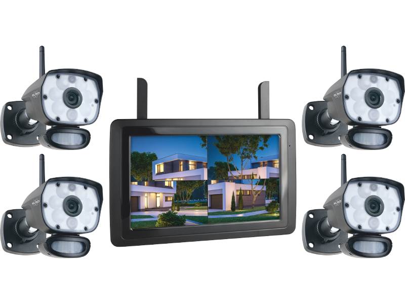 Elro ELRO CZ60RIPS-4 Color Night Vision Beveiligingscameraset met 9 inch scherm en applicatie (1)