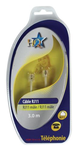 HQ HQBF-T014-3.0 CABLE TEL. RJ11/RJ11 M/M 3M