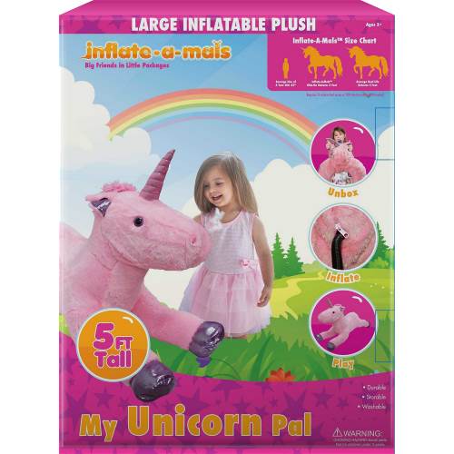 Inflate-a-mals Mega opblaas unicorn 150cm Inflate-a-mals mega opblaas unicorn 150cm (4)