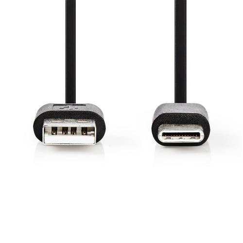 Nedis CCGB60600BK20 USB 2.0-Kabel | Type-C Male - A Male | 2,0 m | Zwart