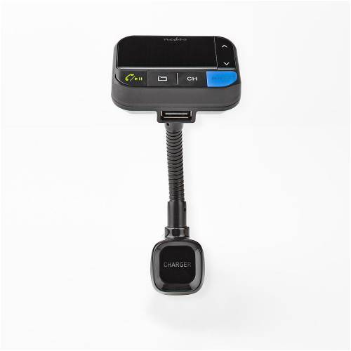Nedis CATR102BK FM-zender voor in de auto | Bluetooth® | Bass boost | MicroSD-kaartopening | Handsfree bellen | Spraa...