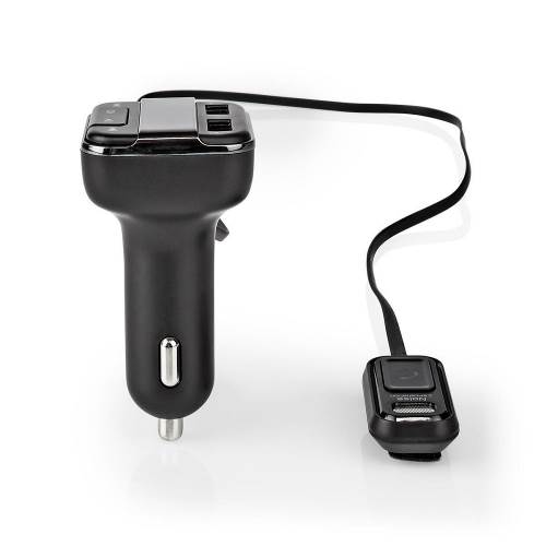 Nedis CATR123BK FM-zender voor in de auto | Bluetooth® | Pro-microfoon | Ruisonderdrukking | MicroSD-kaartopening | H...