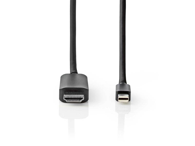 Nedis CCGB37604BK20 Mini-DisplayPort - HDMIT-Kabel | Mini-DisplayPort Male - HDMIT Male | 2,0 m | Zwart