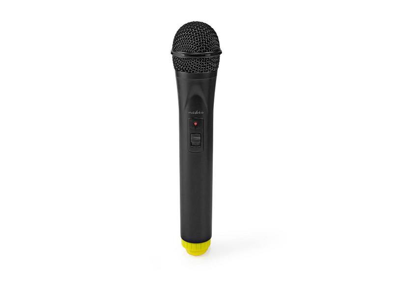 Nedis MPWL500BK Draadloze microfoon | 1 kanaal | 1 microfoon | 5 uur gebruikstijd | Ontvanger | Zwart