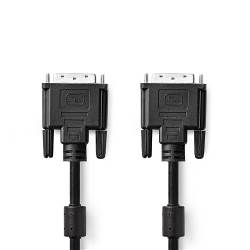 Nedis CCGP32001BK20 DVI-kabel | DVI-D 24+1-pins male | DVI-D 24+1-pins male | 2,0 m | Zwart