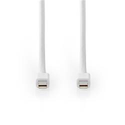 Nedis CCGB37504WT20 Mini-DisplayPort - Mini-DisplayPort-Kabel | Mini-DisplayPort Male - Mini-DisplayPort Male | 2,0 m...