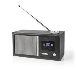 Nedis RDIN3000BK Internetradio | 18 W | FM | Bluetooth® | Afstandsbediening | Zwart