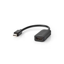 Nedis CCGP37654BK02 Mini-DisplayPort - HDMI™-Kabel | Mini-DisplayPort Male - HDMI™-Uitgang | 0,2 m | Zwart