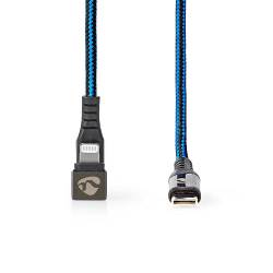 Nedis GCTB39650AL10 Data- en oplaadkabel | USB-C™ Male naar Apple Lightning 8-pins Male | 180°-aansluiting voor gamin...