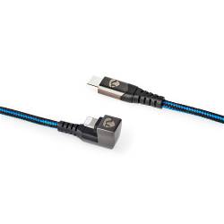 Nedis GCTB39650AL20 Data- en oplaadkabel | USB-C-™ Male naar Apple Lightning 8-pins Male | Gaming connector 180° | 2,...