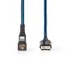 Nedis GCTB39300AL10 Data- en oplaadkabel | USB-A Male naar Apple Lightning 8-pins Male | 180°-aansluiting voor gaming...