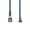 Nedis GCTB60700BK10 USB 2.0-kabel | Type-C™ Male naar Type-C™ Male | 180°-aansluiting voor gaming | 1,0 m | rond | ge...