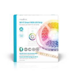 Nedis WIFILS50CRGBW WiFi Slimme ledstrip | Full Colour En Warm- Tot Koudwit | 5 m