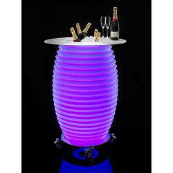 Nikki.Amsterdam 13000 The.Bar Table | Multicolor Bar Table & Bluetooth Speaker & Wine Cooler