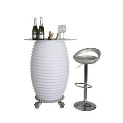 Nikki.Amsterdam 13000 The.Bar Table | Multicolor Bar Table & Bluetooth Speaker & Wine Cooler