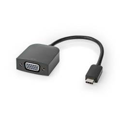 Nedis CCGP64852BK02 Nedis USB-C™-adapterkabel | Type-C™ Male - VGA Female | 0,2 m | Zwart