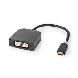 Nedis CCBW64552AT02 Nedis USB-C™-adapterkabel | Type-C™ Male - DVI-D 24+5 Female | 0,2 m | Antraciet