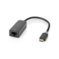 Nedis CCBW64952AT02 Nedis USB-C™-adapterkabel | Type-C™ Male - RJ45 Female | 1 Gbit | 0,2 m | Antraciet