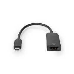 Nedis CCGP64652BK02 Nedis USB-C™-adapterkabel | Type-C™ Male - HDMI™ Output | 0,2 m | Zwart