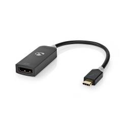Nedis CCBW64352AT02 Nedis USB-C™-adapterkabel | Type-C™ Male - DisplayPort Female | 0,2 m | Antraciet