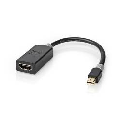 Nedis CCBP37654AT02 Mini-DisplayPort - HDMI™-Kabel | Mini-DisplayPort Male - HDMI™-Uitgang | 0,2 m | Antraciet