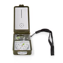 Nedis SCCO2000BK Kompas | 10-in-1-multitool | Thermometer | Hygrometer | Led-zaklamp | Vergrootglas | Liniaal | ABS |...