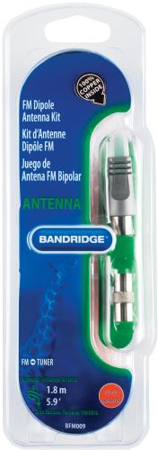 Bandridge BFM009 FM-dipoolantenneset 1.8 m