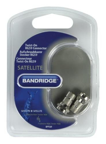 Bandridge BPP369 Opdraaibare RG59-connector